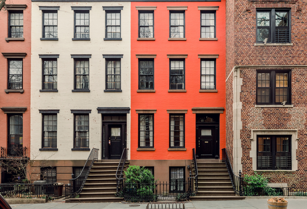 Row houses in NYC