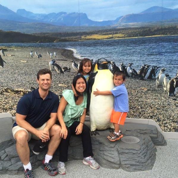 Family portrait at beach