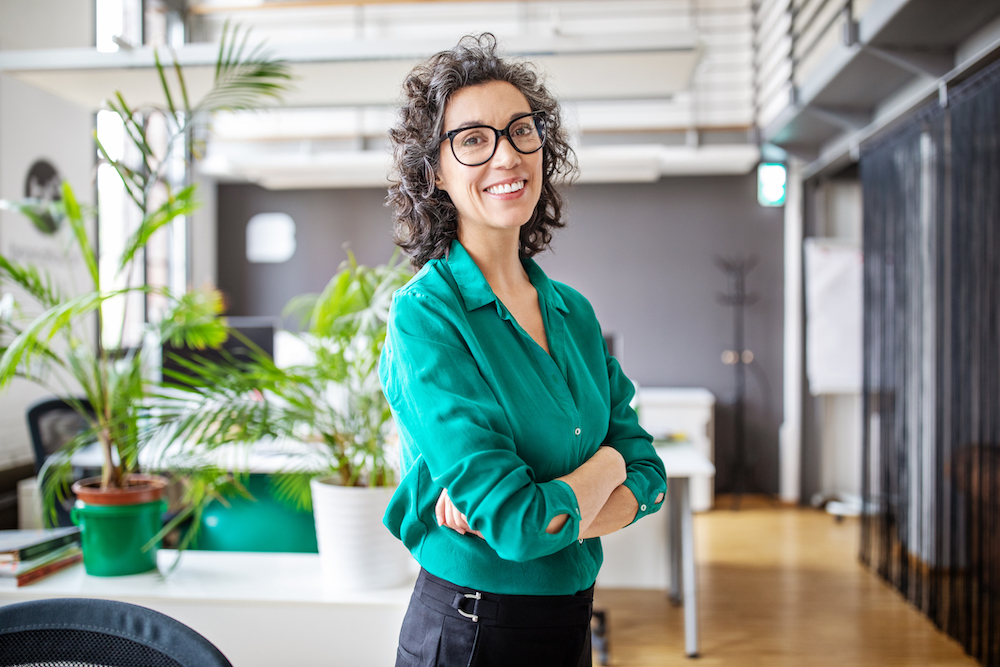 Businesswoman in office