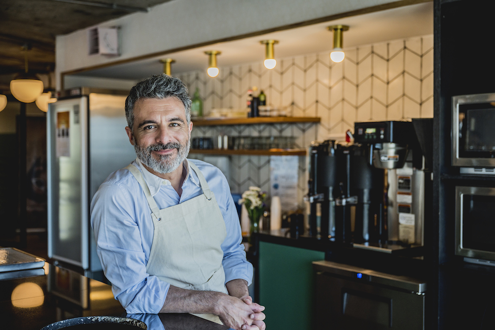 Business owner in his coffee shop