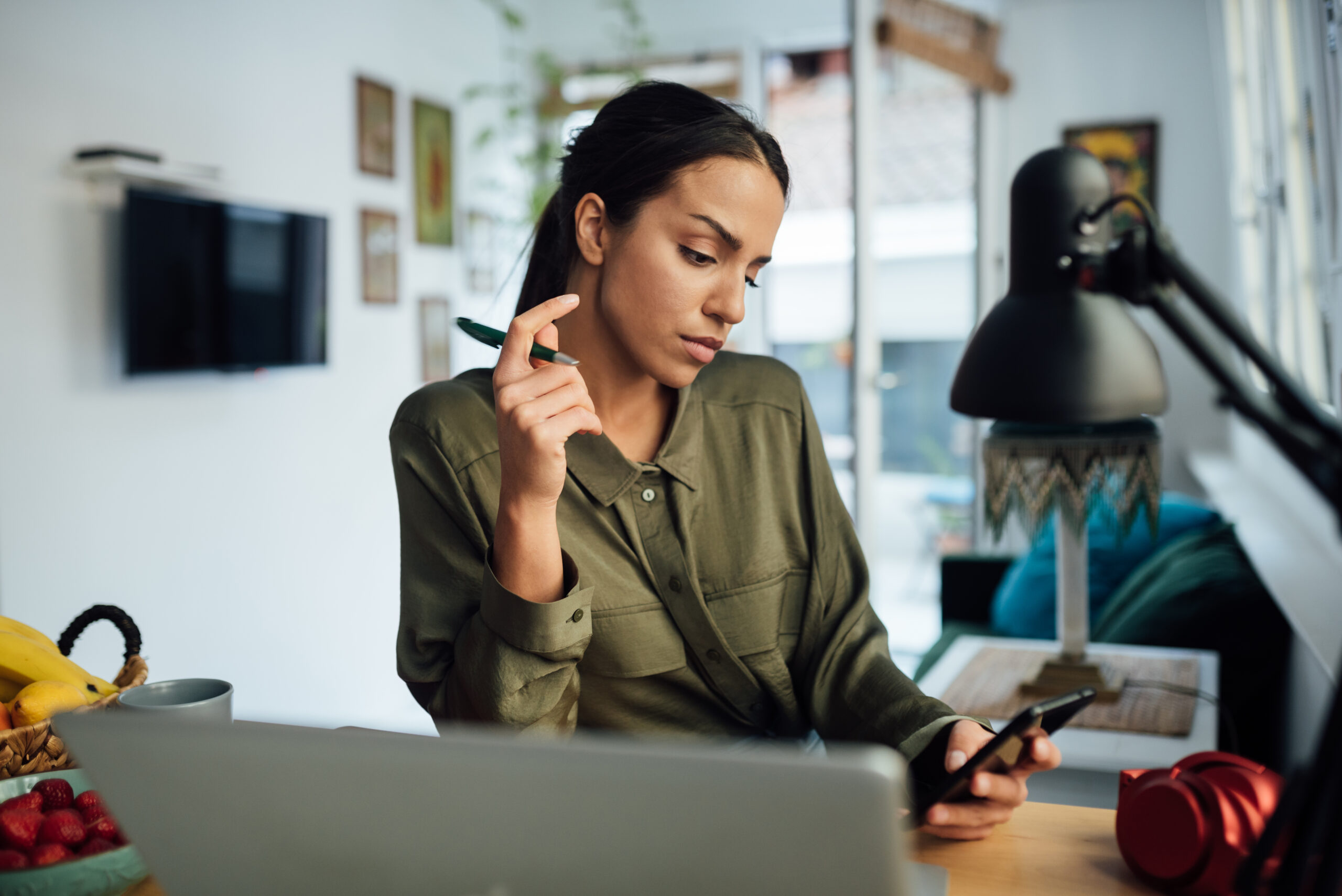 Woman researching business structure options