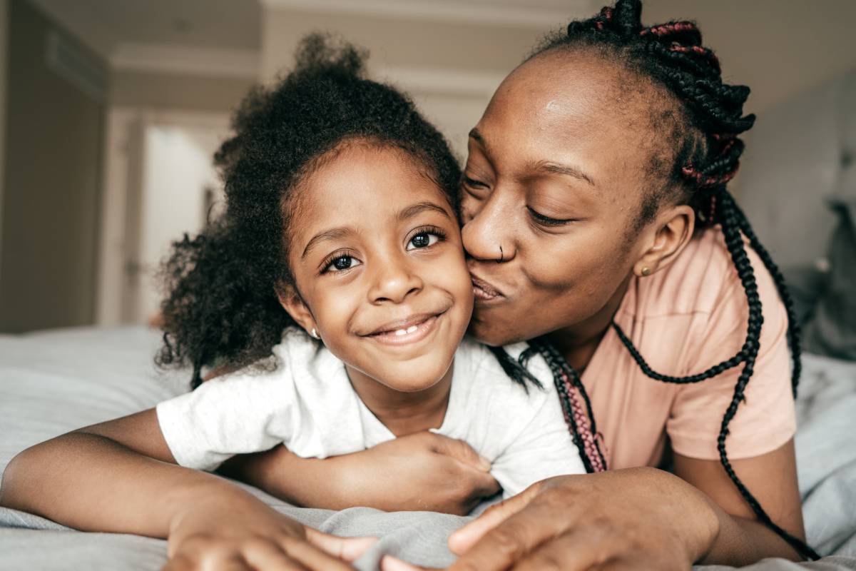 Mother and young daughter