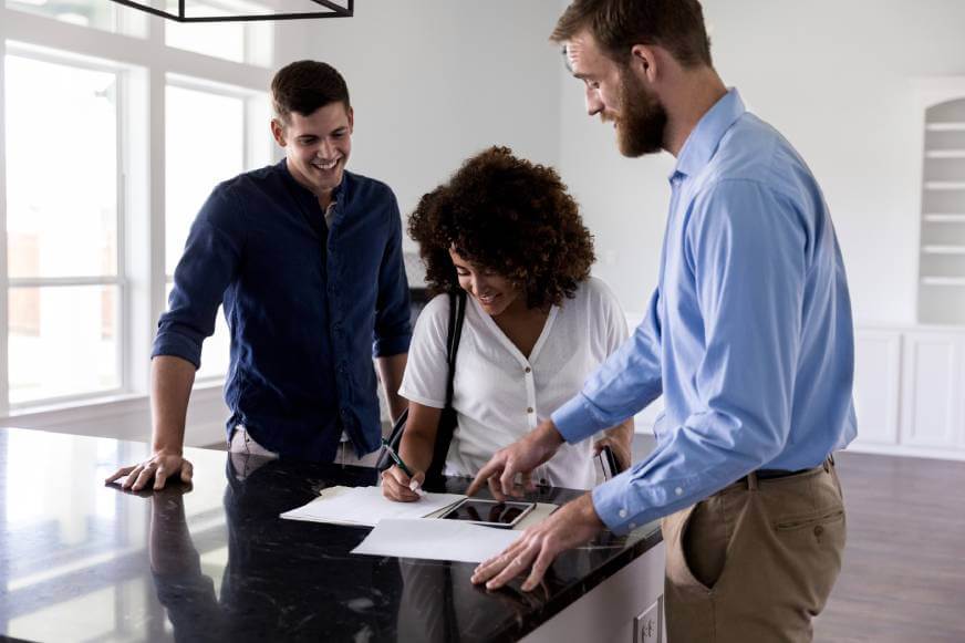 Signing homeownership documents